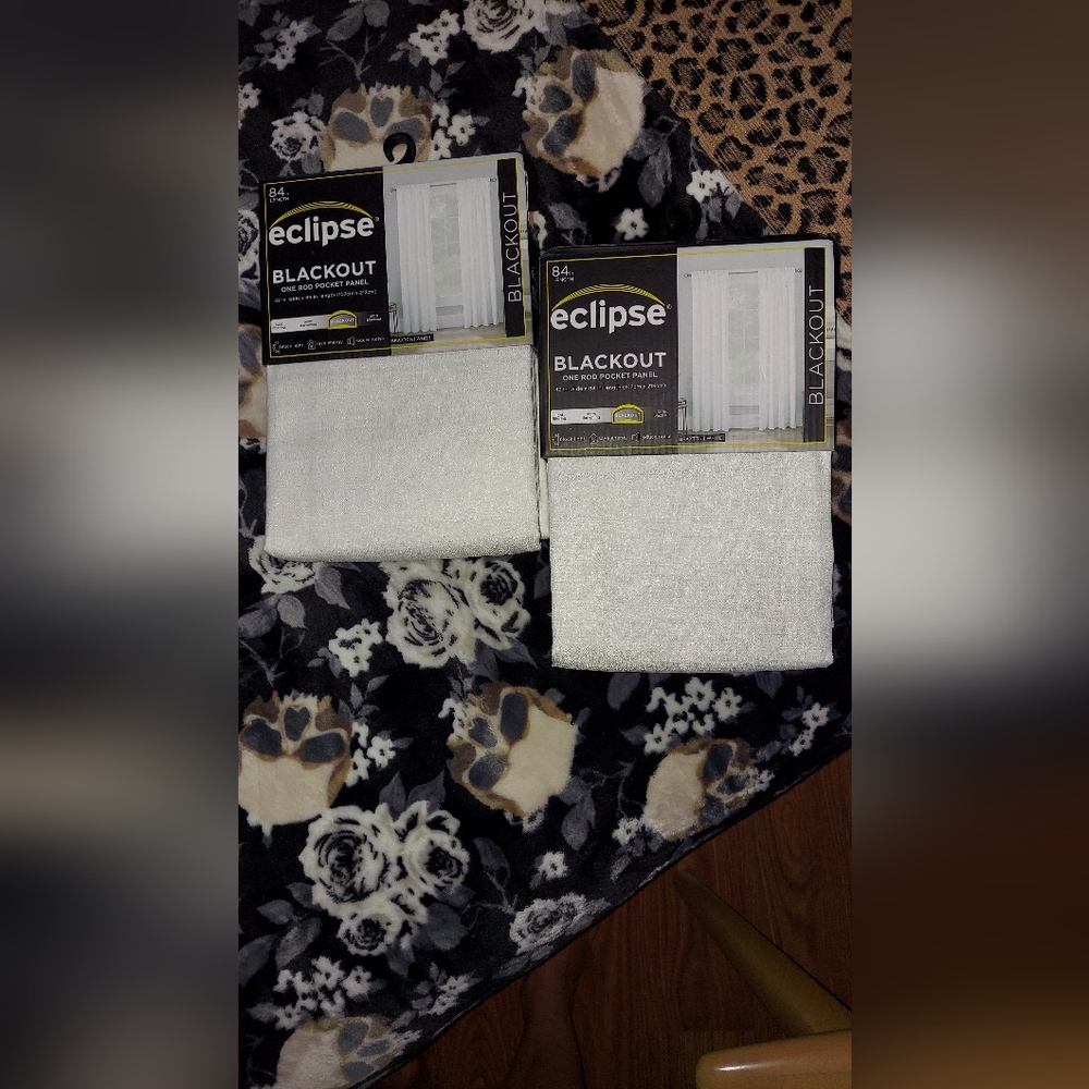 Eclipse Ivory Blackout Curtain Panel 2 Panels